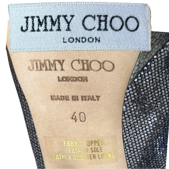 Jimmy Choo, Glitter Slingback Platform Pump ‘Clue’ Box Dustbag, Size 40 IT US 10 - Picture 15 of 16